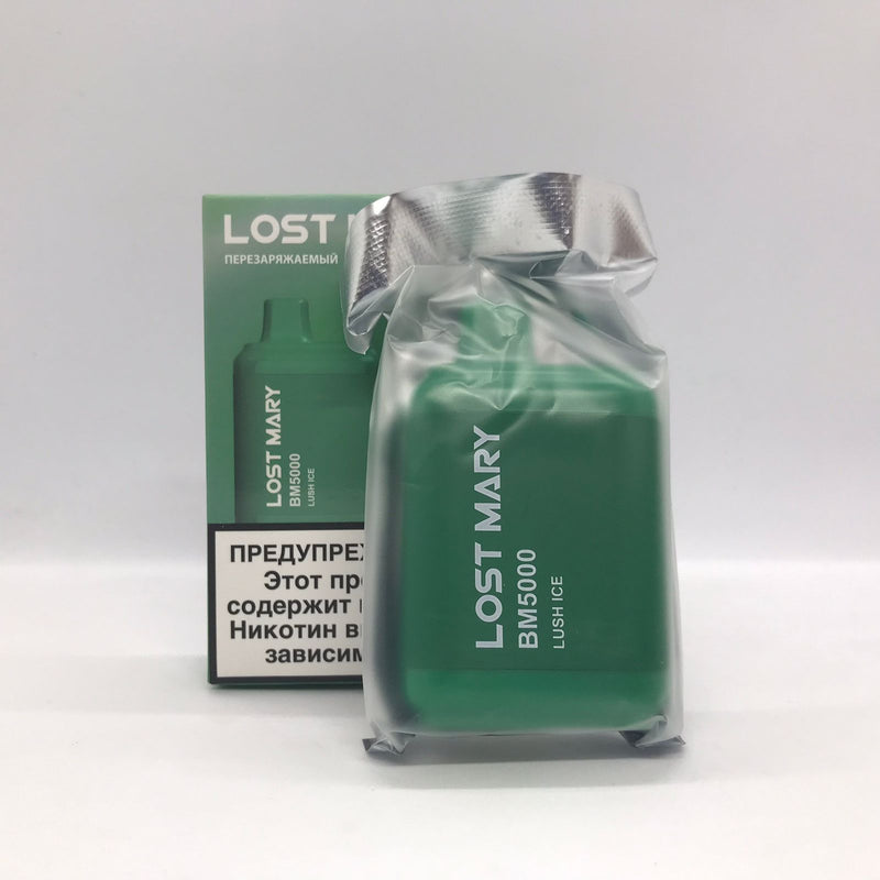 Lost Mary BM5000 Vape Rechargeable Disposable Kit 5000 Puffs 14ml Lush Ice