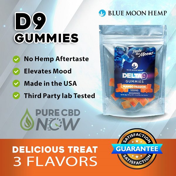 Blue Moon Hemp Delta 9 Gummies 100mg/10ct Best Sales Price - Gummies