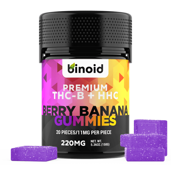 THC-B + HHC Gummies – Berry Banana (RELEASE SALE)