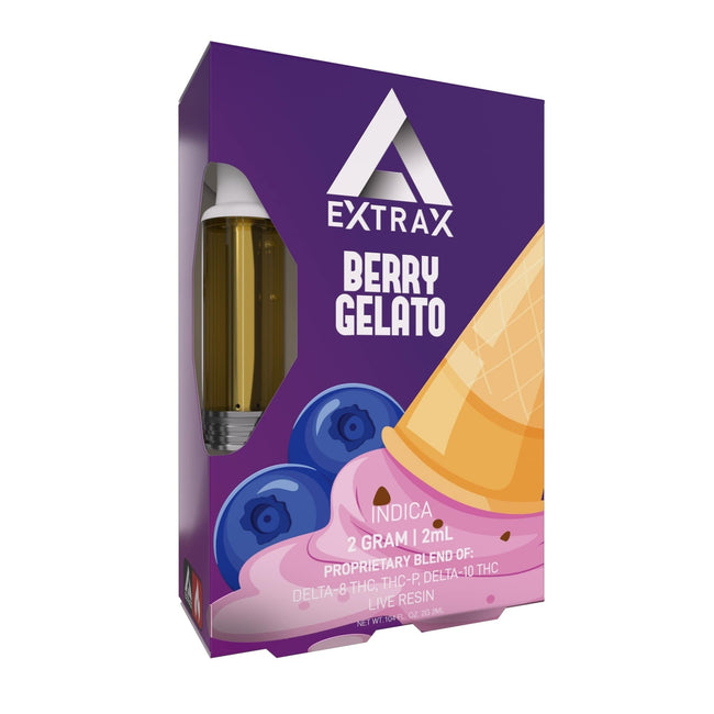 Delta Extrax Berry Gelato Disposable Live Resin Carts Best Sales Price - Vape Cartridges