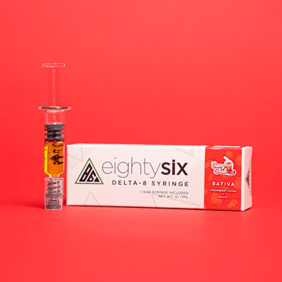 Eighty Six Berry Slush (Strawberry Cough) Delta-8 THC Syringe Best Sales Price - Accessories