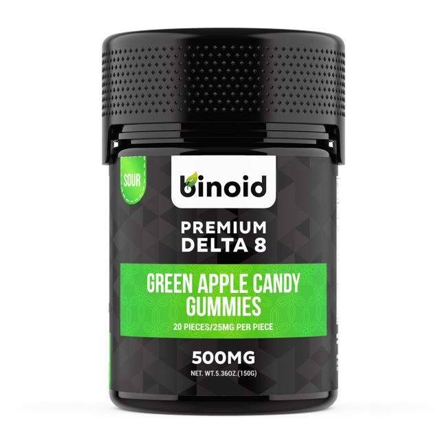 Binoid Delta 8 THC Gummies - Green Apple Candy Best Sales Price - Gummies