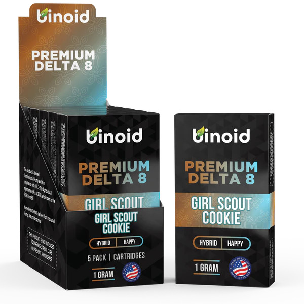 Binoid Delta 8 THC Vape Cartridge Girl Scout Cookie Best Sales Price - CBD