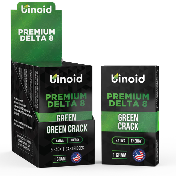 Binoid Delta 8 THC Vape Cartridge Green Crack Best Sales Price - Vape Cartridges