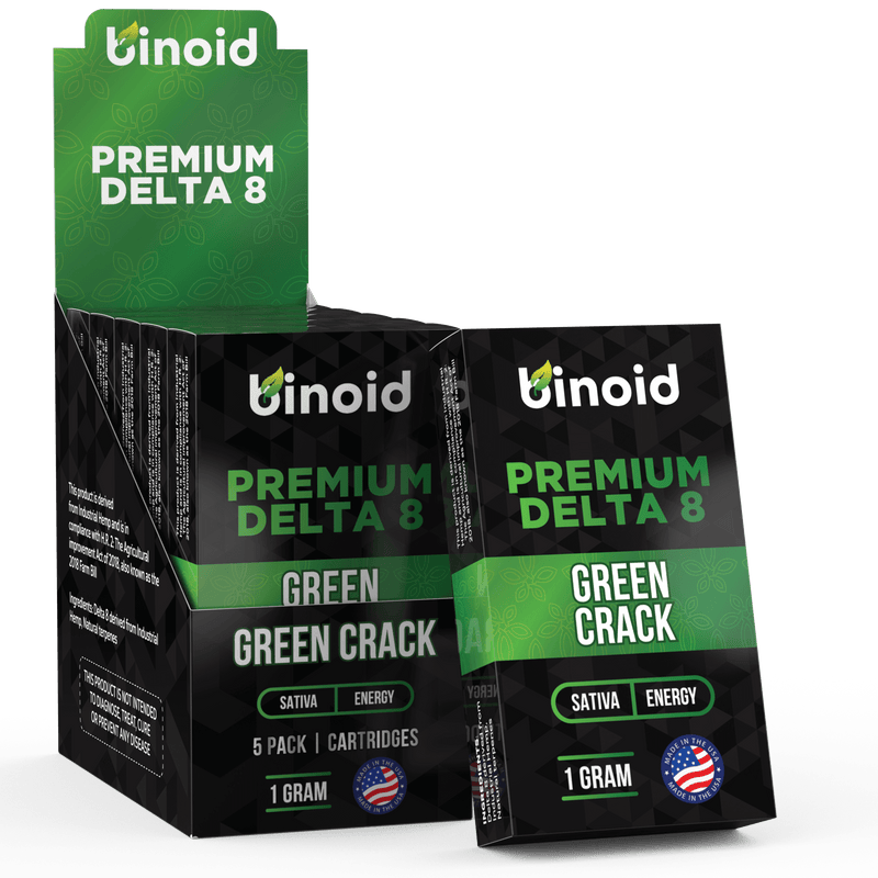 Binoid Delta 8 THC Vape Cartridge - Green Crack Best Sales Price - Vape Cartridges