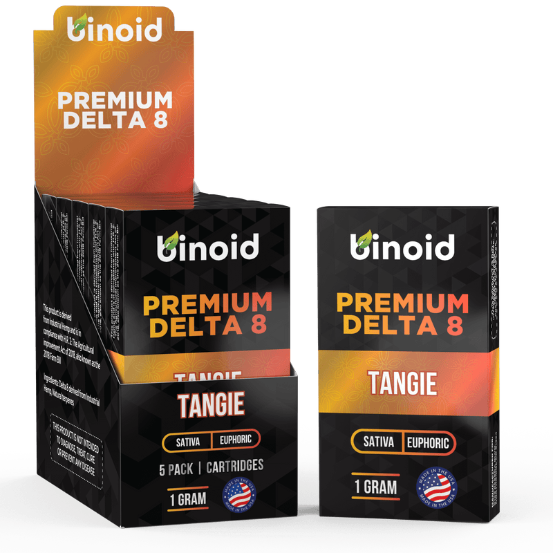 Binoid Delta 8 THC Vape Cartridge - Tangie Best Sales Price - Vape Cartridges