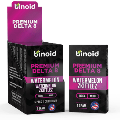 Binoid Delta 8 THC Vape Cartridge - Watermelon Zkittlez Best Sales Price - Vape Cartridges