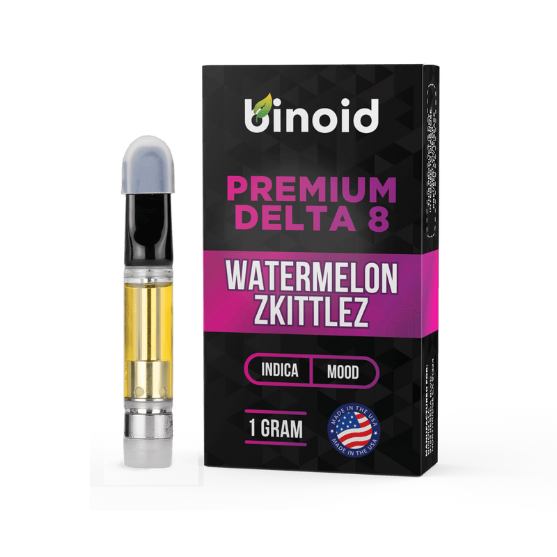 Binoid Delta 8 THC Vape Cartridge - Watermelon Zkittlez Best Sales Price - Vape Cartridges