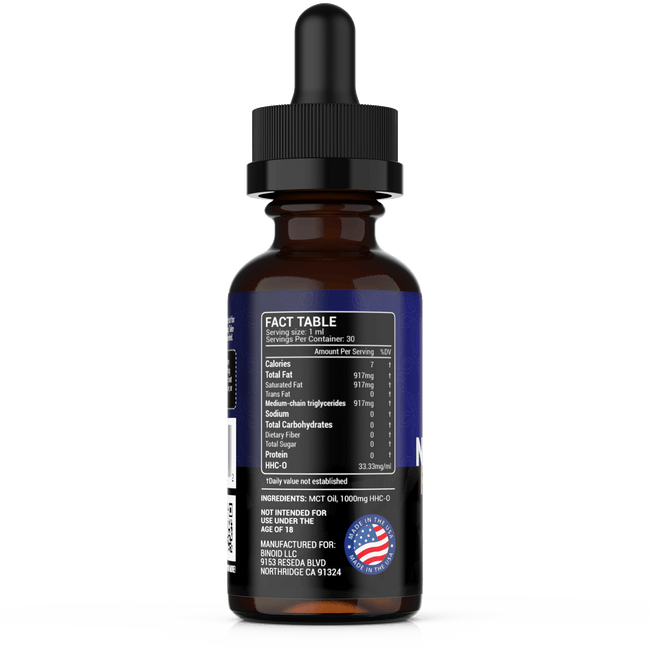 Binoid HHC-O Tincture - 1000mg Best Sales Price - Tincture Oil