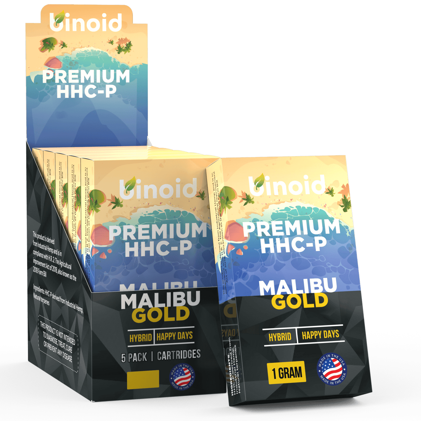 Binoid HHC-P Vape Cartridge - Malibu Gold Best Sales Price - Vape Cartridges