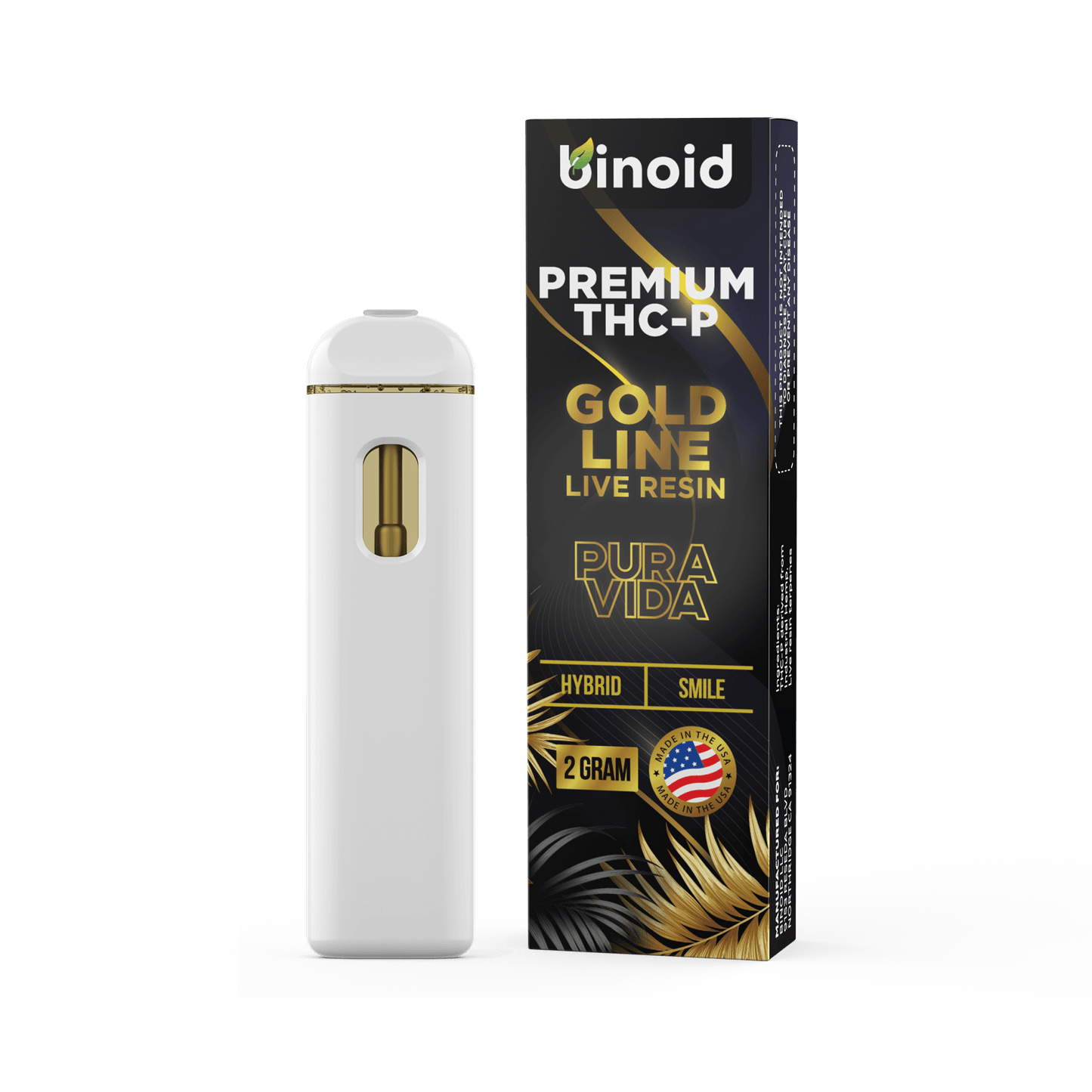 Binoid Live Resin Rechargeable Disposable (2g) Best Sales Price - Vape Pens