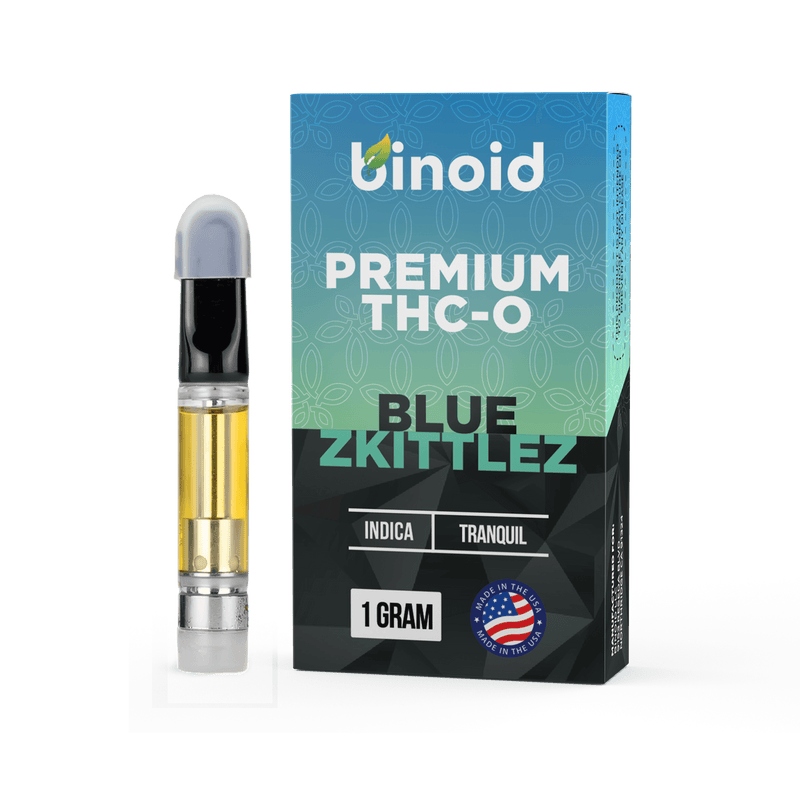 Binoid THC-O Vape Cartridge - Blue Zkittlez Best Sales Price - Vape Cartridges