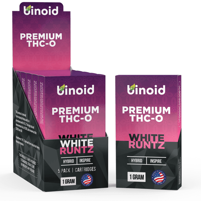 Binoid THC-O Vape Cartridge - White Runtz Best Sales Price - Vape Cartridges