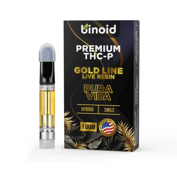 Binoid THC-P Live Resin Vape Cartridge - Pura Vida Best Sales Price - Vape Cartridges