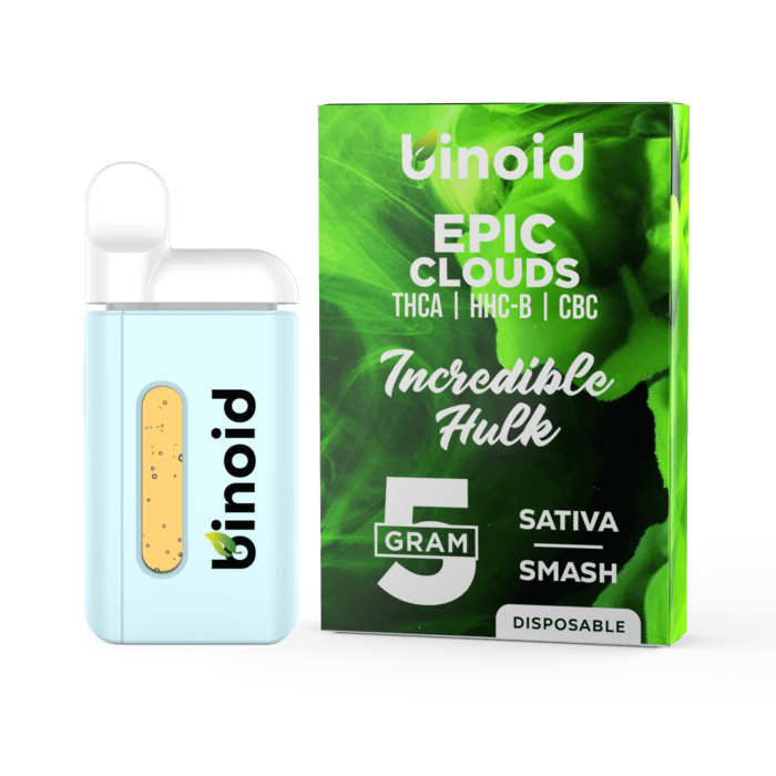 Epic Clouds 5 Gram Disposable Vape – Incredible Hulk Best Sales Price - Vape Pens