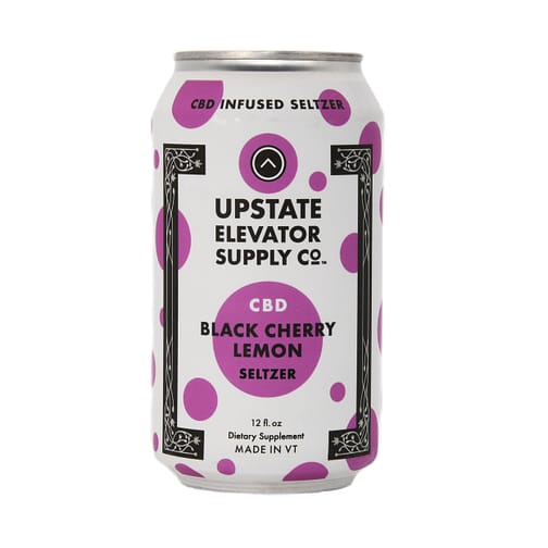 Upstate Elevator CBD Black Cherry Lemon Seltzer – 6 Pack Best Sales Price - Edibles