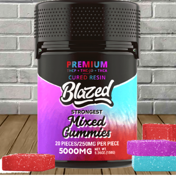 Blazed Premium Cured Resin THCa + THCP Gummies 5000mg Best Sales Price - Gummies