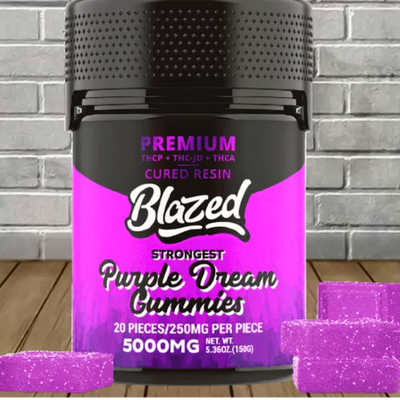 Blazed Premium Cured Resin THCa + THCP Gummies 5000mg Best Sales Price - Gummies