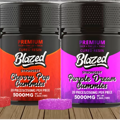 Blazed Premium Cured Resin THCa + THCP Gummies 5000mg Best Sales Price - Gummies