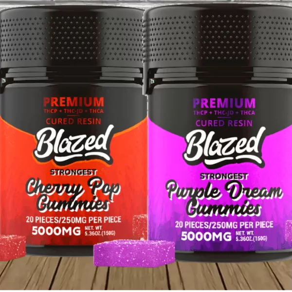 Blazed Premium Cured Resin THCa + THCP Gummies 5000mg Best Sales Price - Gummies