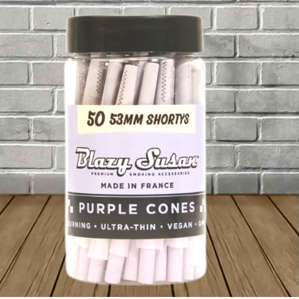 Blazy Susan 53mm Shortys Pre-Rolled Cones 50ct Jar Best Sales Price - Pre-Rolls