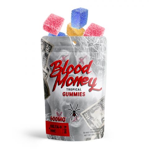 Blood Money Tropical Gummies - Delta 9, HHC Blend - 600MG - Pure Blanco Best Sales Price - Gummies