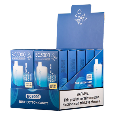 Blue Cotton Candy Elf Bar BC5000 Disposable Vape Limited Edition Flavor