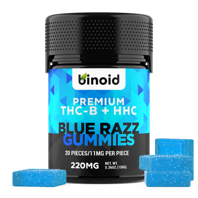THC-B + HHC Gummies – Blue Razz (RELEASE SALE) Best Sales Price - Gummies