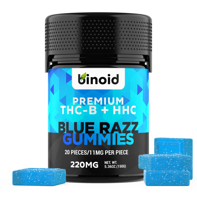 THC-B + HHC Gummies – Blue Razz (RELEASE SALE)