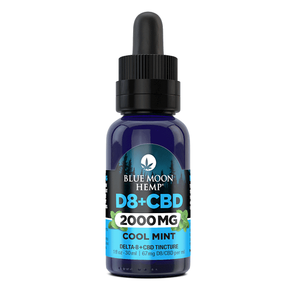 Blue Moon Hemp D8 and CBD Tincture 2000mg Best Sales Price - Tincture Oil