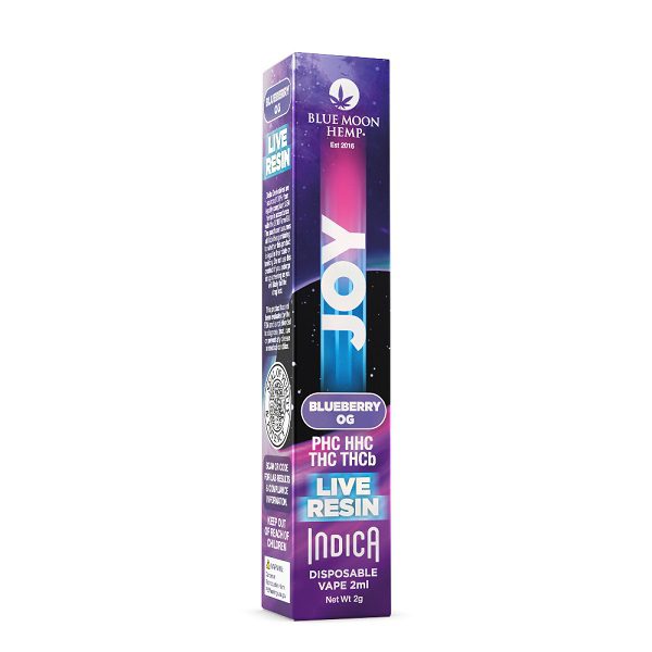 Blue Moon Hemp Joy Blend Blueberry OG Live Resin Disposable Vape 2 Grams Best Sales Price - Vape Pens