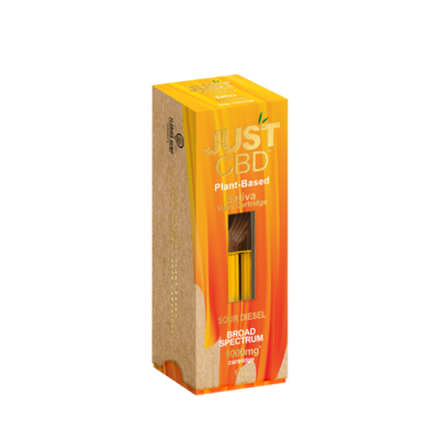 JustCBD 1000mg CBD Vape Cartridge Sour Diesel Best Sales Price - Vape Cartridges