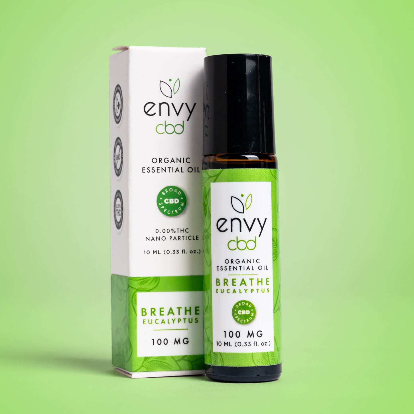 Envy CBD – Essential Oil Roll-On 100MG Broad Spectrum CBD Topical Best Sales Price - Tincture Oil
