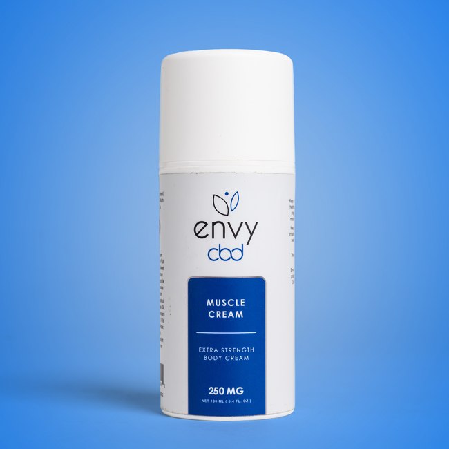 Envy CBD – Muscle Cream 250MG Broad Spectrum CBD Topical Best Sales Price - Tincture Oil