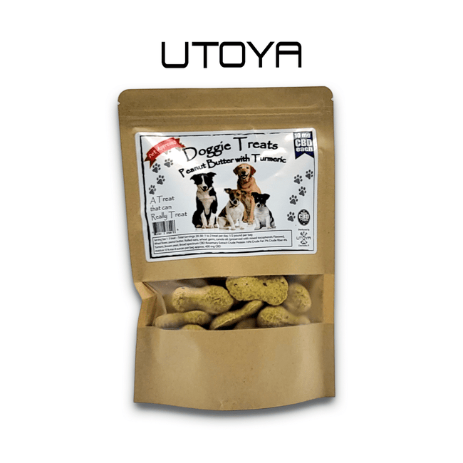 Utoya Every Day CBD Peanut Butter Dog Treats with Turmeric Best Sales Price - Pet CBD