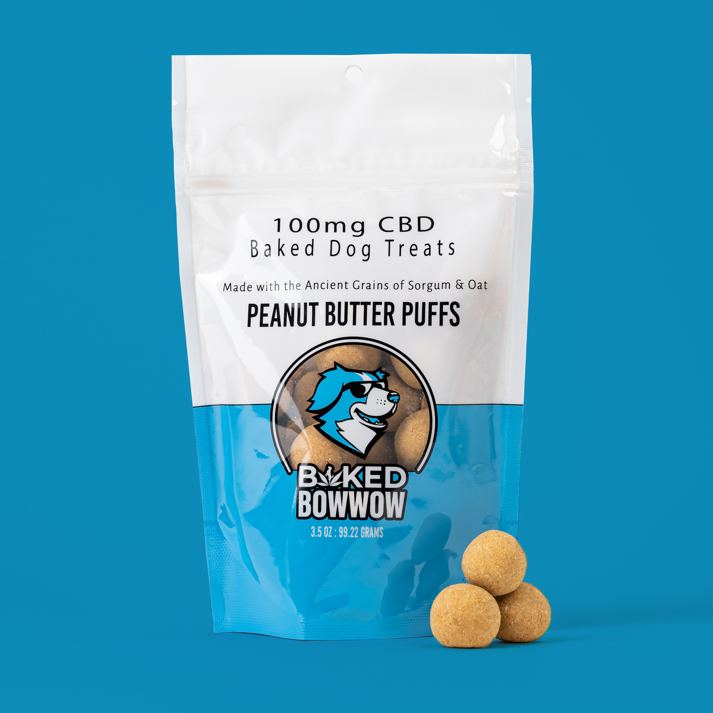 Eighty Six Baked BowWow – Peanut Butter Puffs 100MG – CBD Dog Treats Best Sales Price - Accessories
