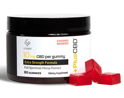 PlusCBD GUMMIES 10MG 60 CT CHERRY MANGO Best Sales Price - Gummies