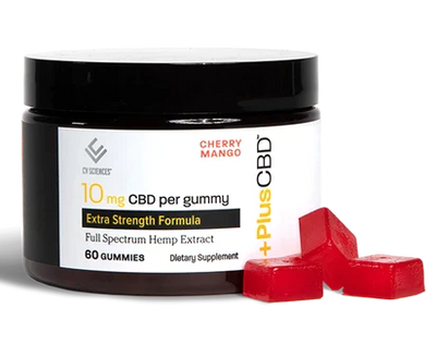 PlusCBD GUMMIES 10MG 60 CT CHERRY MANGO Best Sales Price - Gummies