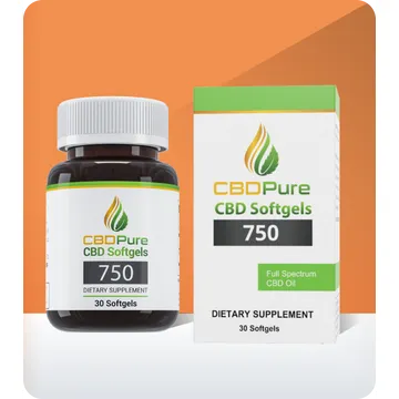 CBDPure CBD Softgel Pills 750 Best Sales Price - Edibles