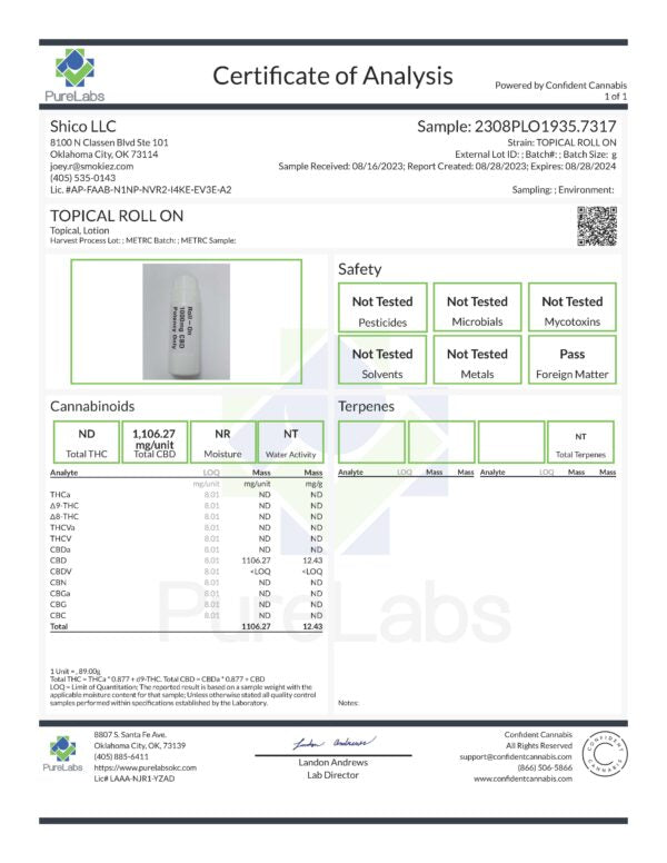 Boston Hempire Cooling CBD relief (roll on) – 750MG Best Sales Price - Topicals