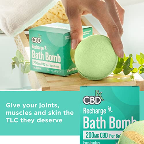 CBDfx 200mg CBD High Strength Soothing Bath Bomb Lavender Single Best Sales Price - Beauty