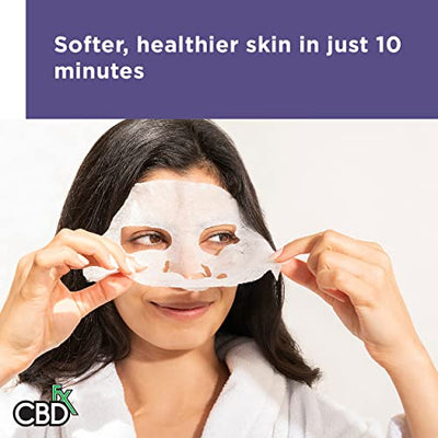 CBDfx 50mg CBD Night/Lavender Face Mask Spa Quality Ingredients Single Best Sales Price - Beauty