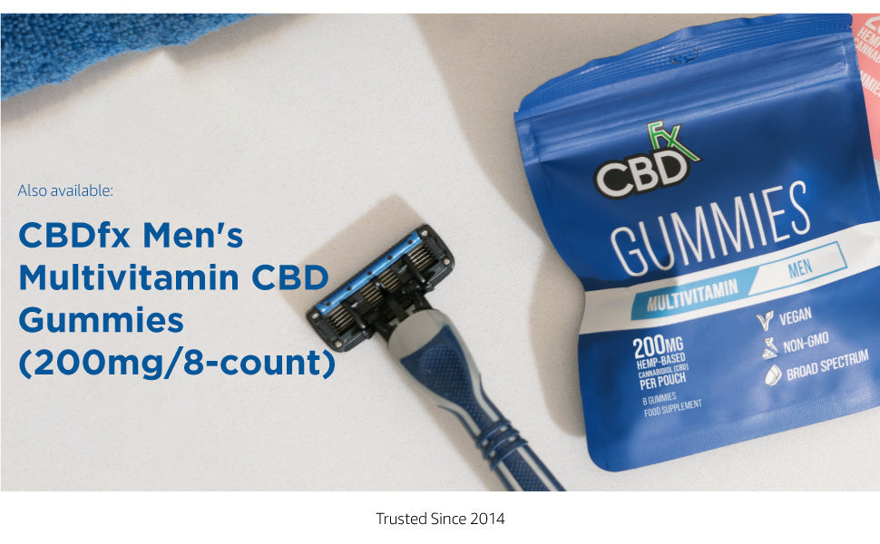 CBDfx CBD Gummies - Broad Spectrum Mens Multivitamin Gummies - 25MG - 1500MG Best Sales Price - Gummies