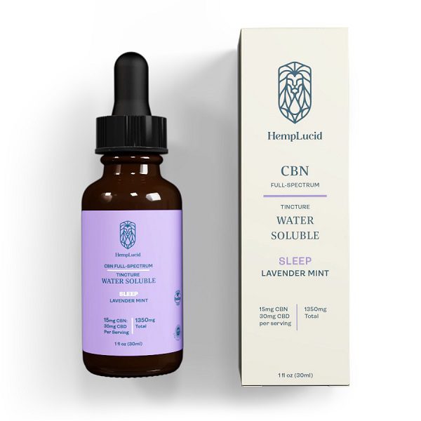 Hemplucid Water Soluble – Sleep CBN – Lavender Mint 1350mg Best Sales Price - CBD