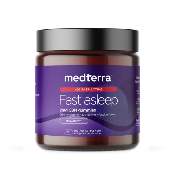 CBN Edible - Strawberry Fast Sleep Now Gummies - 2mg - By Medterra Best Sales Price - Edibles