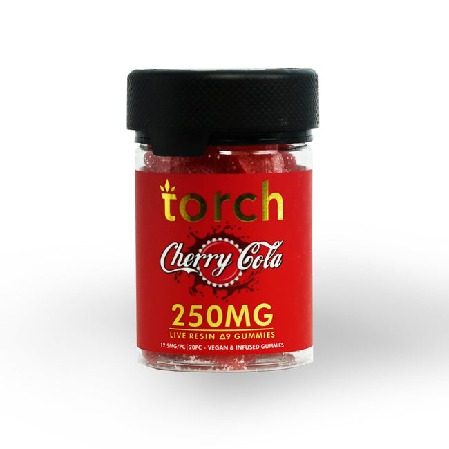 Torch Cherry Cola 12.5mg Live Resin Delta 9 Gummies (20pc) Best Sales Price - Gummies