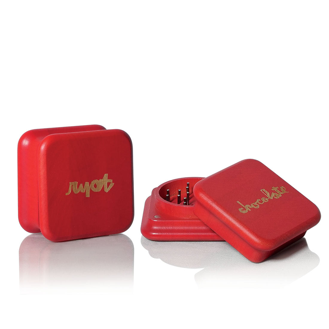 RYOT Chocolate X RYOT 2pc Red Maple Grinder Best Sales Price - RYOT