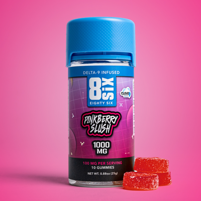 Eighty Six Pinkberry Slush 1000MG – Delta-9 THC Gummies Best Sales Price - Gummies