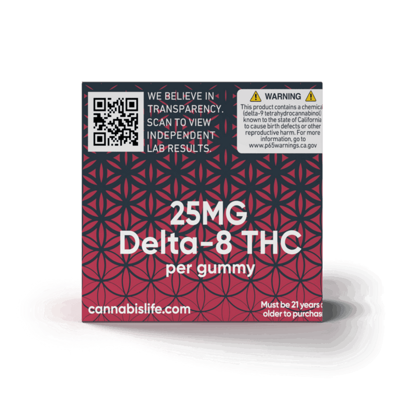 Cannabis Life PINK PARADISE DELTA-8 GUMMIES - (30CT) 750MG Best Sales Price - Gummies