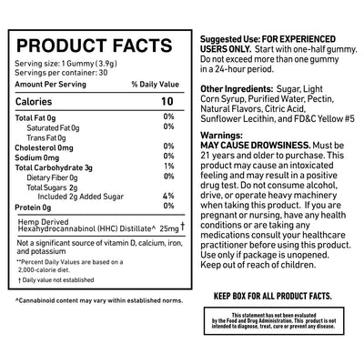 Cannabis Life Lemon Drop HHC Gummies - (30ct) 750mg Best Sales Price - Gummies